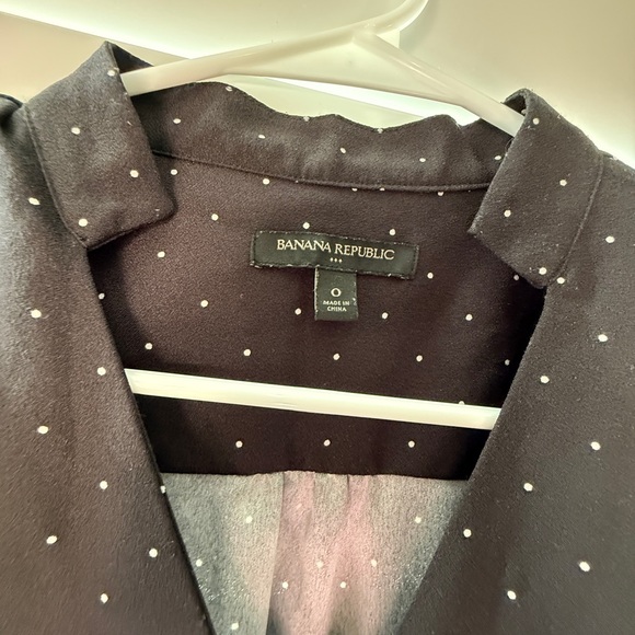 Banana Republic Black Polka Jumpsuit Size 0 - Picture 3 of 3